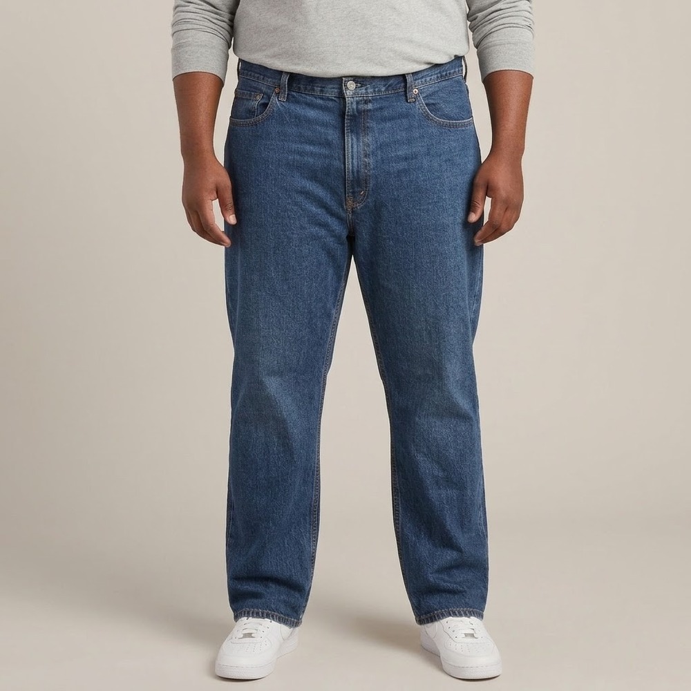 Levi's 550 Jeans Men's 44x32‎ Relaxed Fit Blue Denim Classic 5-Pocket